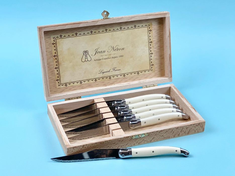 Laguiole | Ivory Knives in Presentation Box | Set of 6
