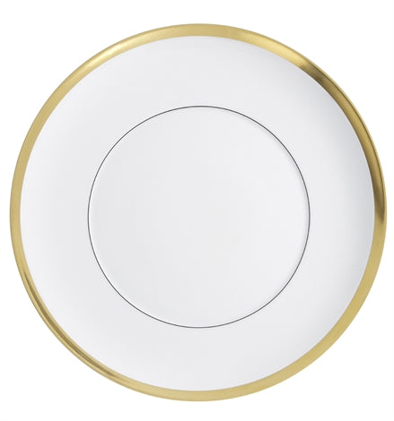 Vista Alegre | Domo Gold Bread And Butter Plate, featuring a white center with a gold rim, embodies a blend of classical and contemporary elegance.