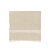 Caravan Home | Laundered Linen Natural & White Napkins.