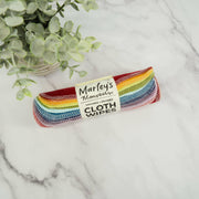 Marley's Monsters | Cloth Wipes - Earthy Rainbow displayed as versatile, sustainable cotton flannel wipes, suitable for various uses, aligning with Athens Cooks' eco-friendly kitchen ethos.