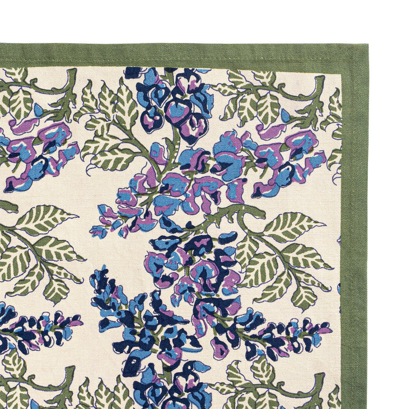 Couleur Nature | Wisteria Blue & Green Tea Towels, Set of 3