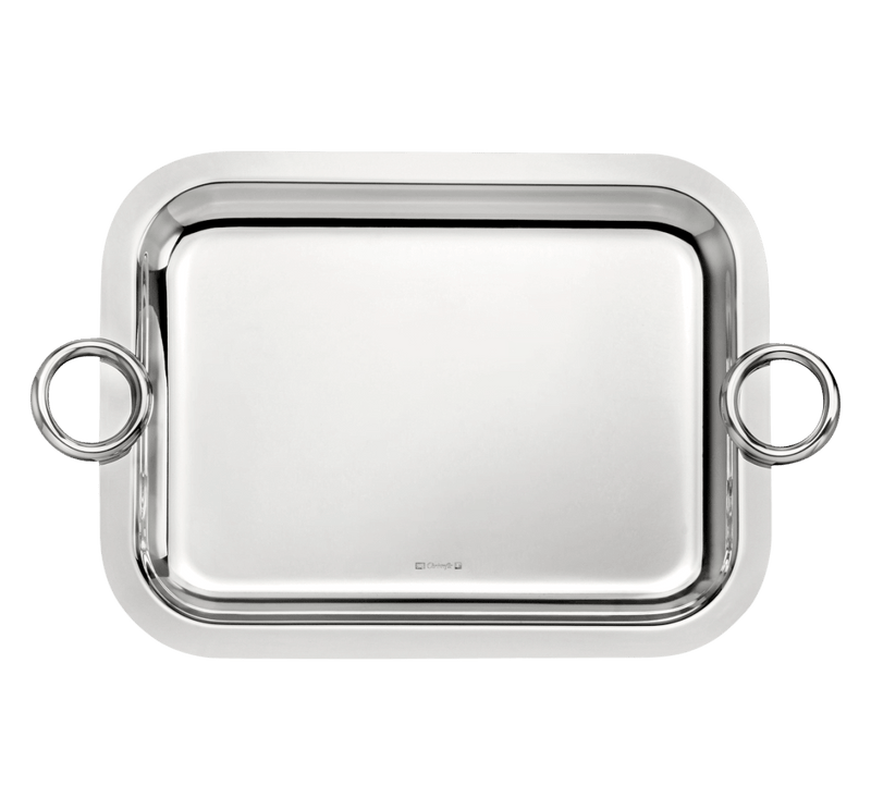 Christofle | Tray with Handles Vertigo, Silver Plated