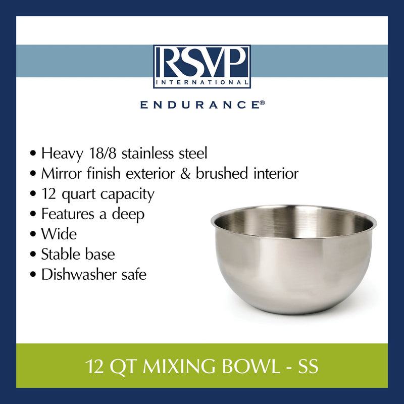 RSVP | Mixing Bowl, 12 Qt