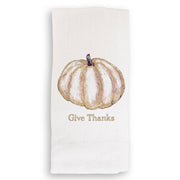 French Graffiti | Gold Pumpkin - White Guest Towel featuring elegant pumpkin embroidery, showcasing refined craftsmanship and adding sophistication to home décor.