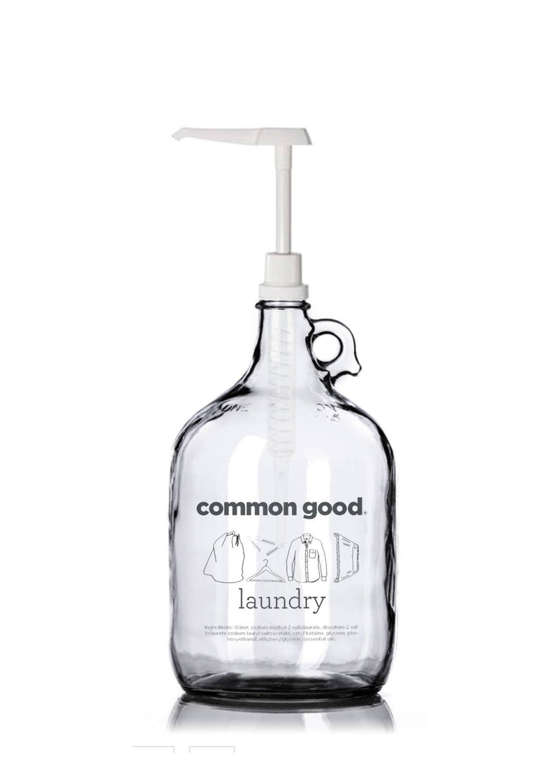 Common Good - Glass Refill Station Bottle Display.