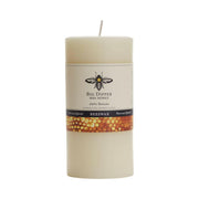 Big Dipper Wax Works Pure Beeswax Pillars - Large (3 x 6) - Ivory, showcasing a smooth, cylindrical surface ideal for sophisticated home ambiance.