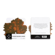 Formaticum Cheese Board Liners - Large, showcasing wax-coated parchment with grape leaf design, ideal for enhancing cheese or charcuterie boards with elegance and eco-friendliness.