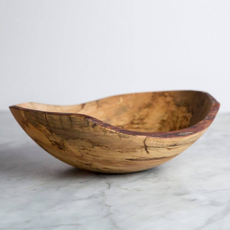 Petermans Boards and Bowls Inc. - 18" SPALTED MAPLE OVAL BOWL.