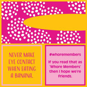 Drinks on Me - NAPKIN Whoremembers: Humorous double-sided cocktail napkin with playful text, perfect for parties and gifts. Ideal for adding laughter to any gathering.