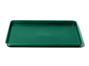 Great Jones | Holy Sheet - Pepper: A versatile half-sized sheet pan with nonstick ceramic coating for easy cleaning, ideal for both baking and serving directly to the table.