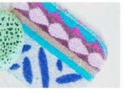 Euroscrubby - Original Euroscrubby 3 Pack: Close-up of colorful polymer-clay cane slices, showcasing vibrant patterns, highlighting the scrubby's versatile and eco-friendly cleaning capabilities for kitchen and beyond.