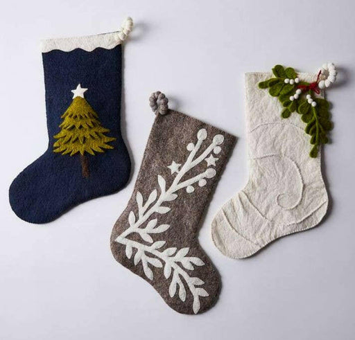 Arcadia Home | Hand Felted Wool Christmas Stockings.