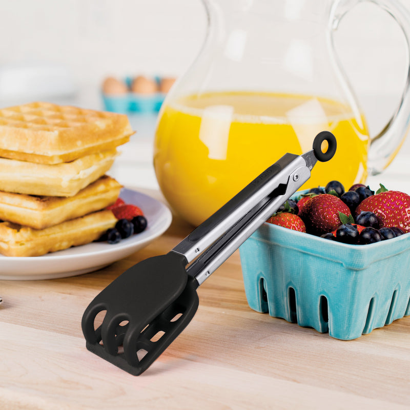 Tovolo | Mini Waffle Tongs, Black
