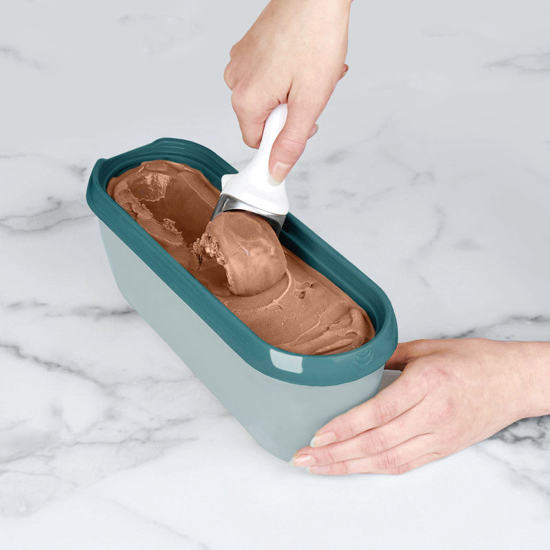 Tovolo | Glide-A-Scoop Ice Cream Tub 1.5 QT, Marine Blue