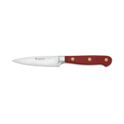 Wüsthof | CLASSIC TASTY SUMAC 3 1/2 Paring Knife featuring a sharp blade and ergonomic red handle, ideal for precise kitchen tasks.