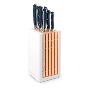 Wüsthof Classic 8-Piece Designer Knife Block Set featuring knives in a wooden holder, ideal for culinary enthusiasts seeking quality kitchen tools.