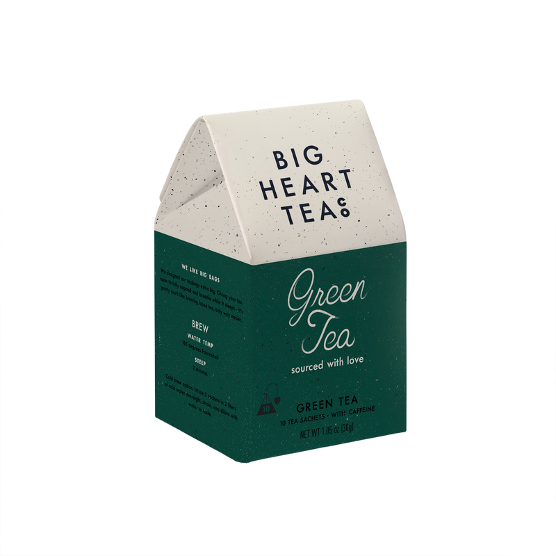 Big Heart Tea Co. | Green Tea, 10 ct Tea Bags