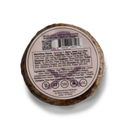 Rebel Cheese - Balsamic Fig & Walnut Fromage, plant-based, 7 oz, featuring a close-up of the label showcasing ingredients and nutritional information.