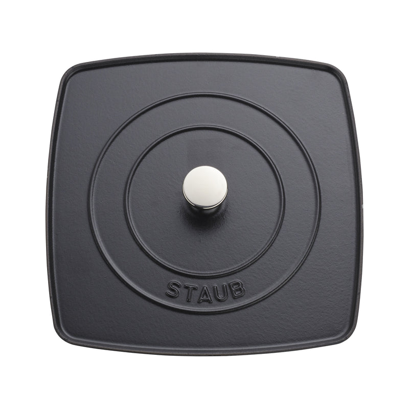 Staub | Cast Iron Square Grill Press - Black