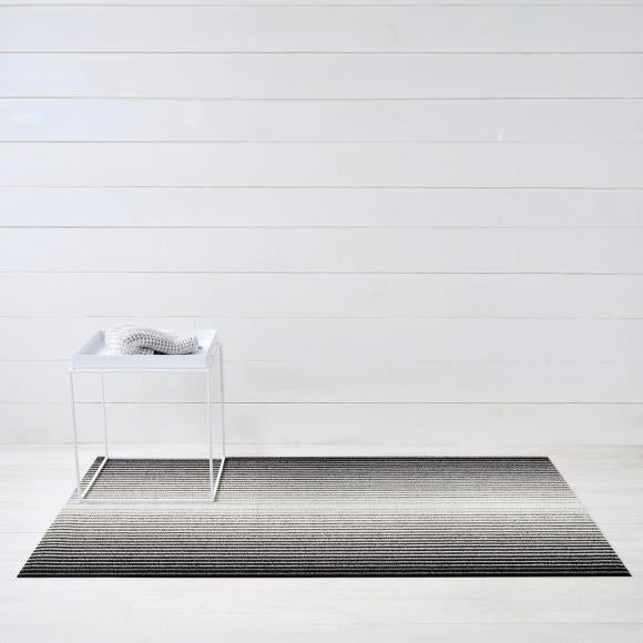 Chilewich | Domino Shag Mats - Black + White - 24" x 36"