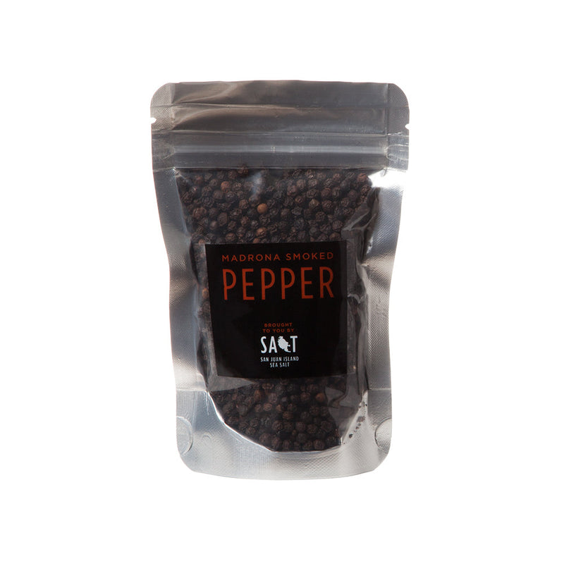 San Juan Island Sea Salt | Madrona Smoked Pepper Grinder