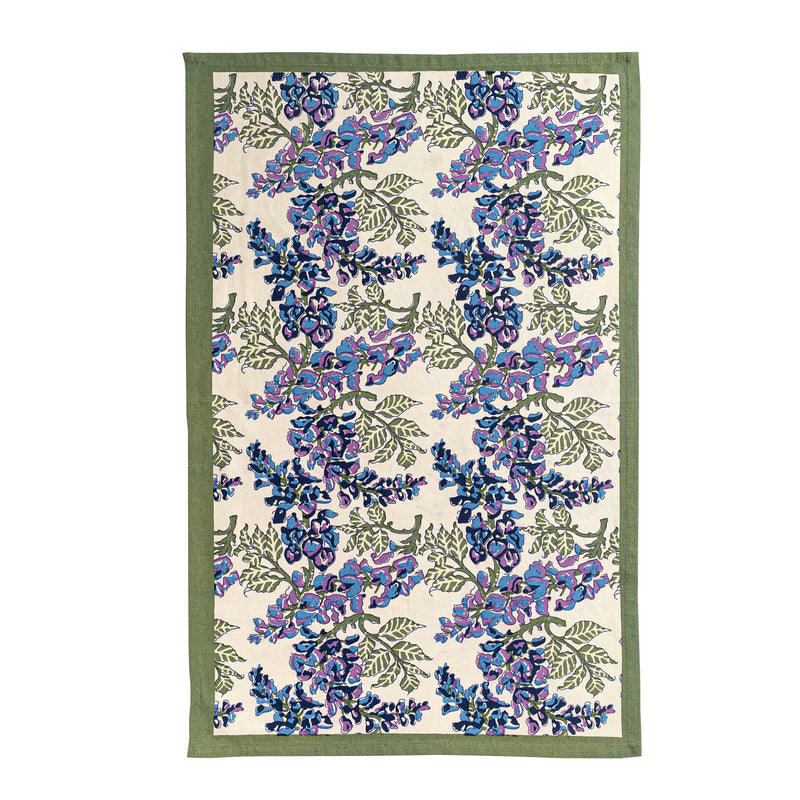 Couleur Nature | Wisteria Blue & Green Tea Towels, Set of 3