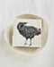 Hearth and Harrow - Set of 4 Organic Cotton Napkins - Crow Print - Black - Raven.