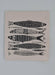 Hearth and Harrow - Sardines Tea Towel in Black - Organic Cotton - Fish Print.