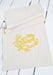 Hearth and Harrow - Organic Cotton Chickadee Tea Towel in Mustard Yellow - Bird.