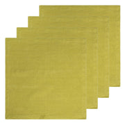 Couleur Nature - Everyday Napkins Granny Smith 21x21 - Set of 4, showcasing oversized, hand-dyed linen with mitered corners, highlighting refined casual luxury for dining.