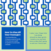 Drinks on Me - NAPKIN Piss Off Teenager: Humorous double-sided cocktail napkin featuring witty graphics, ideal for parties. Perfect gift or addition to Athens Cooks' barware collection.