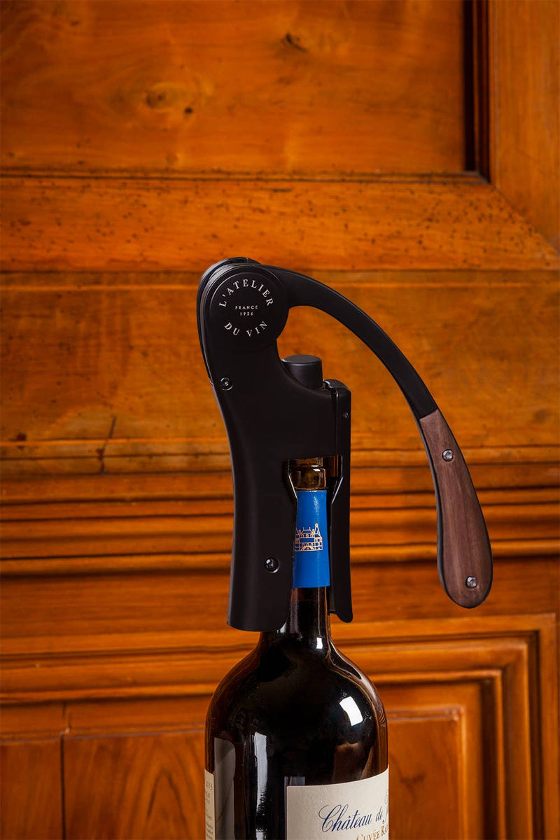 L'Atelier du Vin | Lever Wine Opener - OENO MOTION WOOD & BLACK