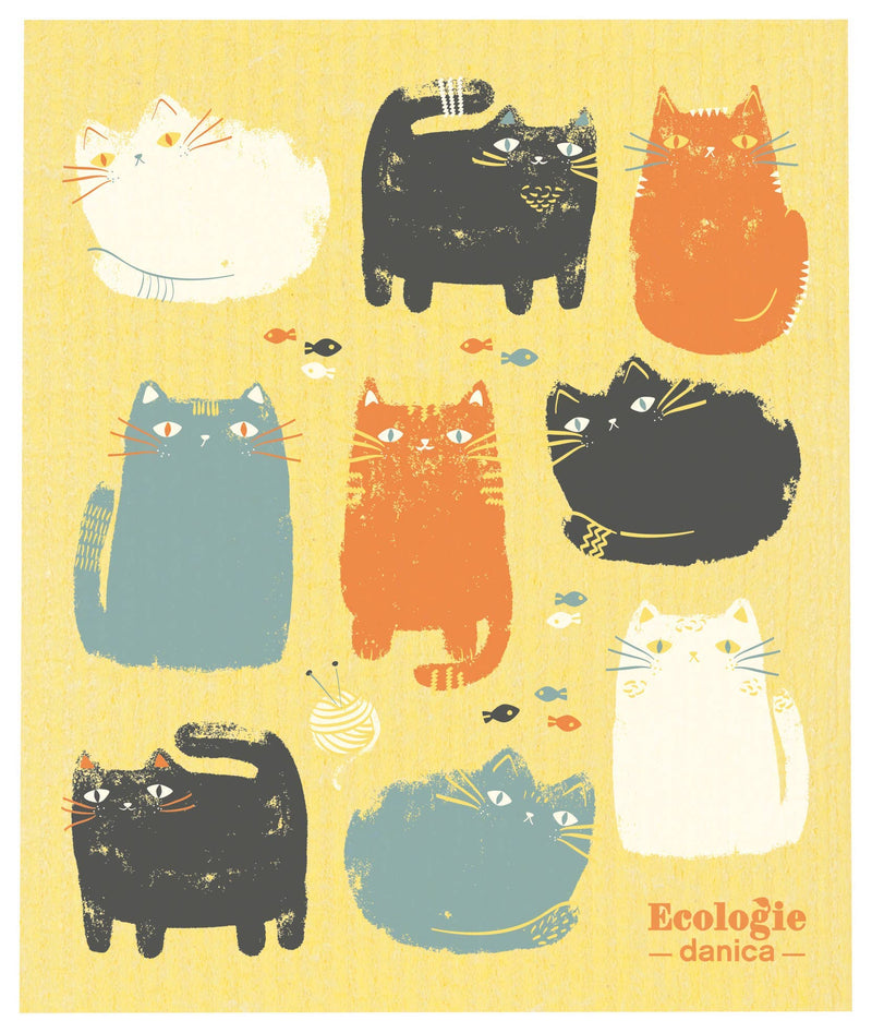 Bespoke Provisions | Cats Swedish Dishcloth