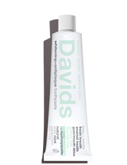Davids Natural Toothpaste tube, 4 oz, featuring nano-hydroxyapatite for natural whitening and enamel health, with mild mint flavor. Ideal for kids and adults.
