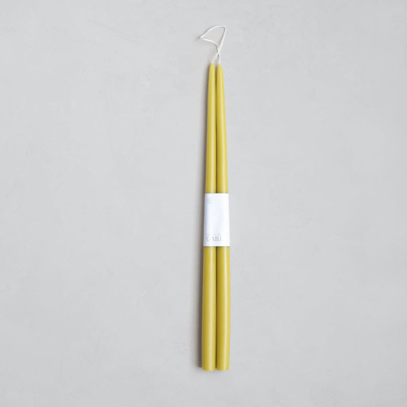 The Floral Society | Dipped Taper Candles, 18 Inches Greige