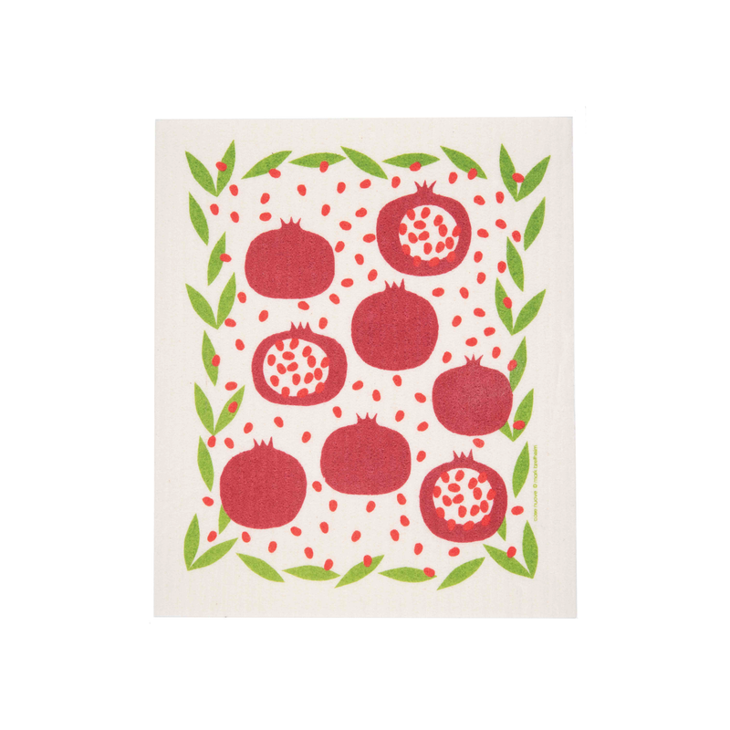 Bespoke Provisions | Pomegranates Swedish Dishcloth