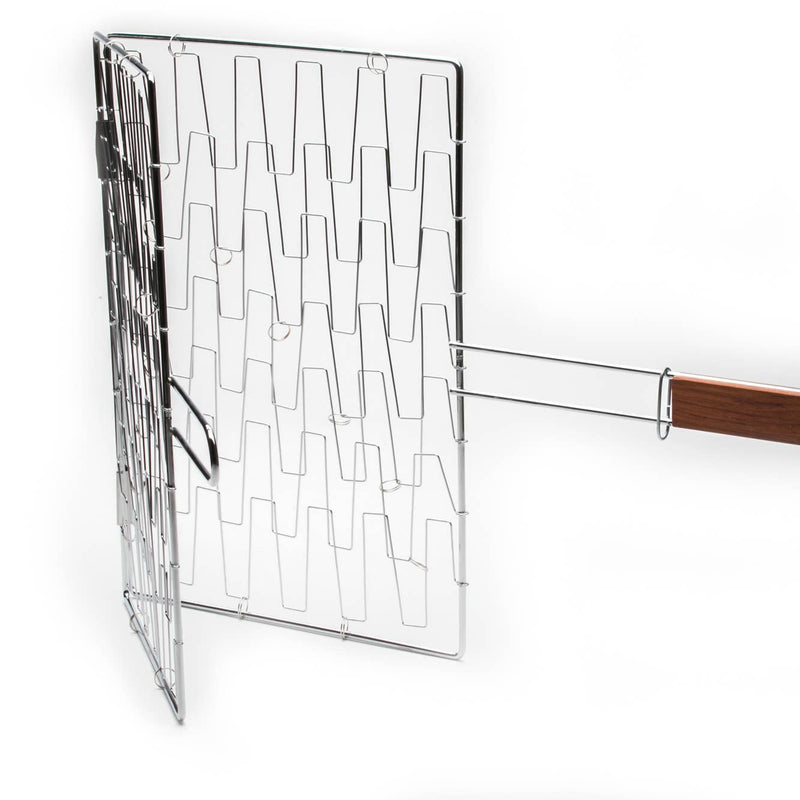 Outset | Flex Grill Basket with Rosewood Handle