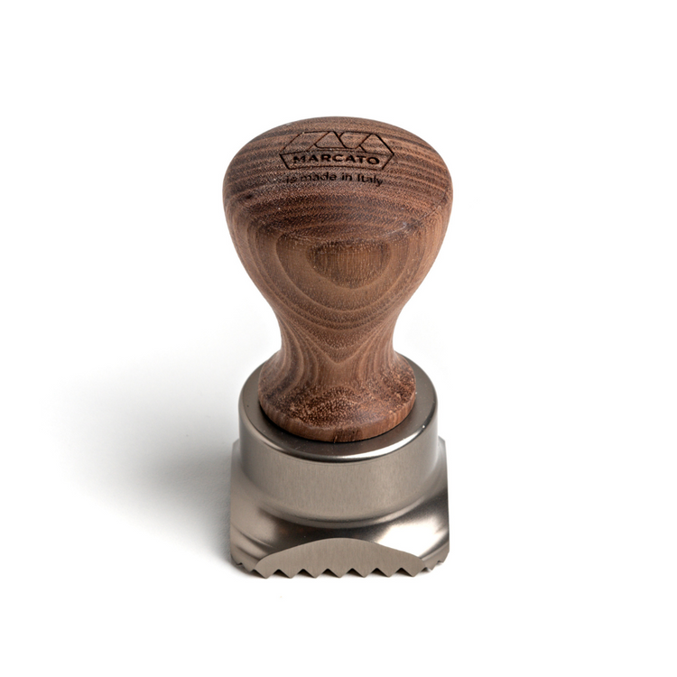Marcato | Heritage Line Ravioli Stamps - Square with anodized aluminum body, Canaletto Walnut handles, and spring-operated ejection for precise, effortless ravioli creation.