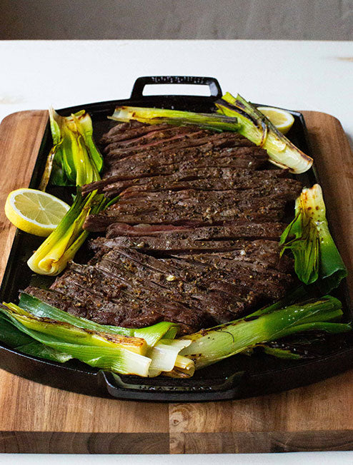 Lodge | Blacklock Triple Seasoned Cast Iron Double Burner Griddle