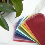 Marley's Monsters | Cloth Wipes - Earthy Rainbow, 100% cotton flannel wipes, versatile for household use, promoting sustainability and practicality. Ideal for reducing waste in kitchens.
