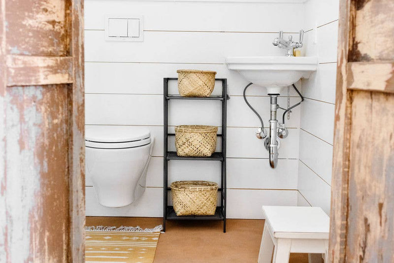 NEEPA HUT - Pot Woven Basket Storage Organizer | Natural, a rattan basket for organizing household items, crafted by Bidayuh artisans, supporting traditional craftsmanship.