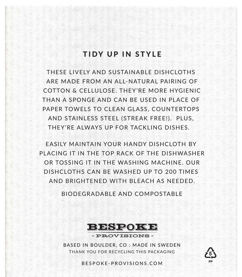 Bespoke Provisions - Pumpkins  Swedish Dishcloth.