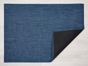 Chilewich | Boucle Rugs - Blueberry: A stylish, durable, blue and black placemat, perfect for adding elegance and functionality to any dining or kitchen space.