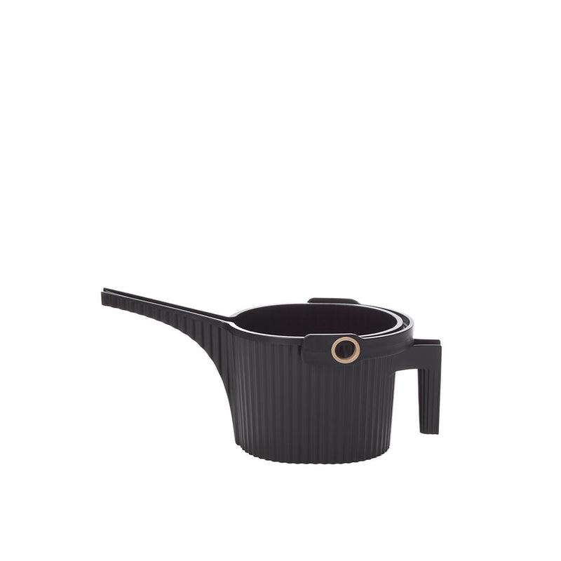 Hachiman Garden Beetle small black watering can angled view