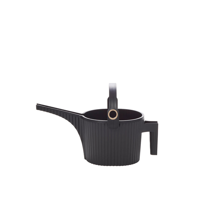 Hachiman Garden Beetle small black watering can front view