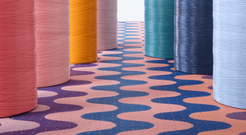 Chilewich | Fade Shag Mats - Stone - 18" x 28"