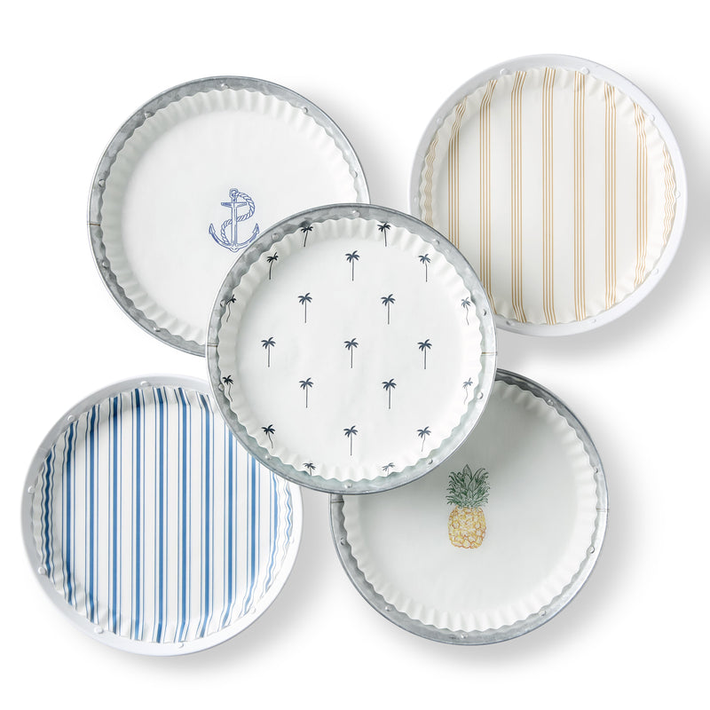 Plate & Pattern | Sandy Stripes Original Flat Plate Liners
