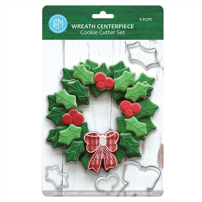 Wreath Centerpiece Cookie Cutter Set.