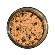San Juan Island Sea Salt - French Fry Seasoning Blend in a glass jar with varied spices, designed to enhance crispy fries with savory, spicy, and sweet notes.