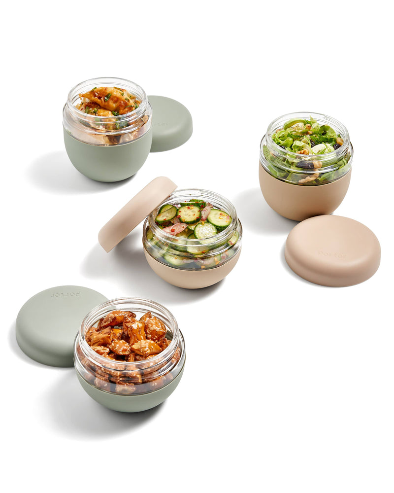 W&P | Glass Seal Tight To-Go & Storage Bowl: Cream - 16 oz